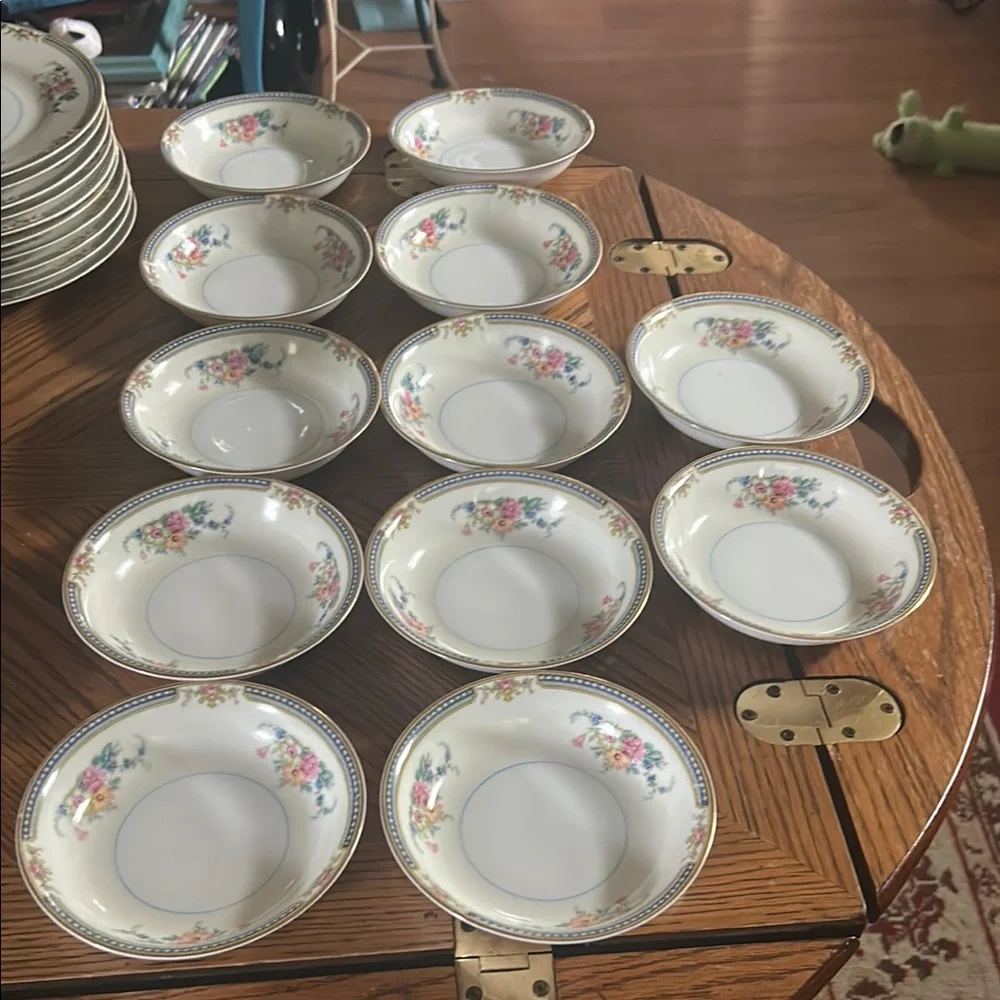Vintage NORITAKE Floral Fruit Cereal or Soup Bowls
